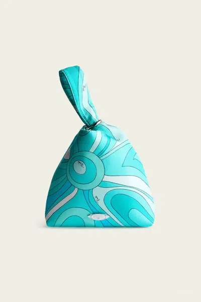 Pucci Emilio Pochette Bag In Turquoise
