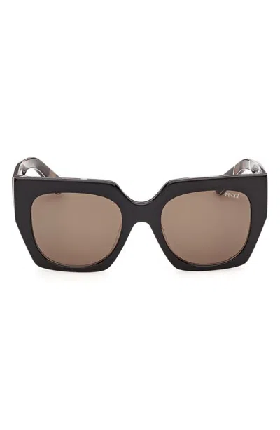 Pucci Emilio  52mm Geometric Sunglasses In Multi