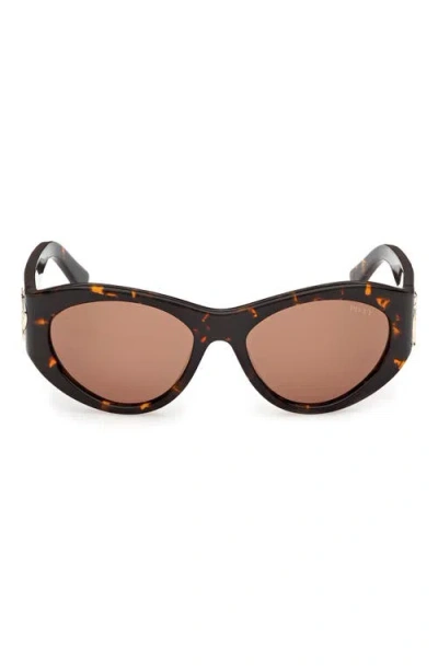 Pucci Emilio  54mm Cat Eye Sunglasses In Brown