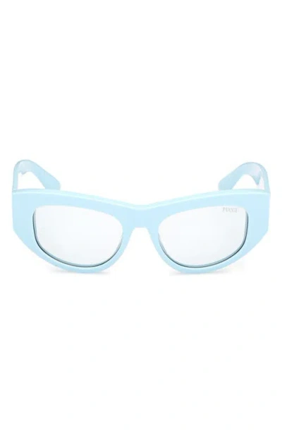 Pucci Emilio  54mm Geometric Sunglasses In Blue