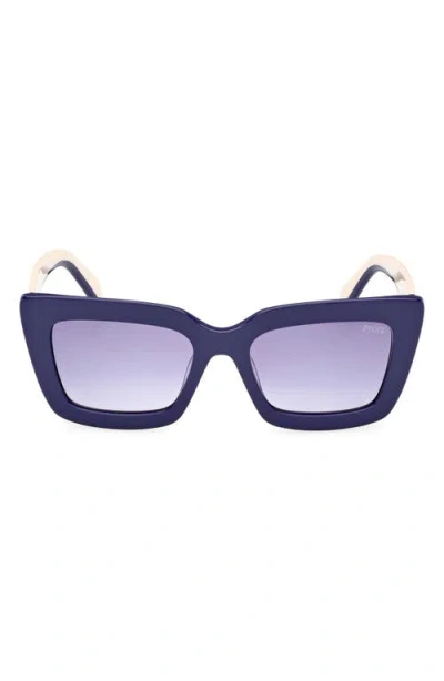 Pucci Emilio  54mm Square Sunglasses In Blue
