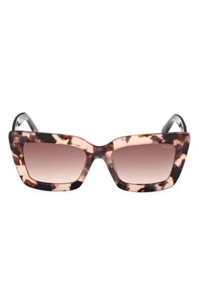 Pucci Emilio  54mm Square Sunglasses In Brown