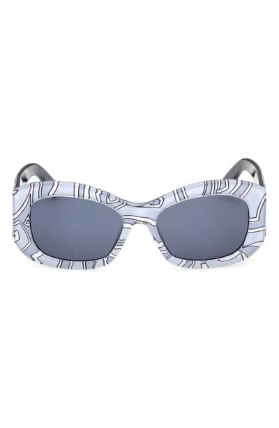 Pucci Emilio  57mm Rectangular Sunglasses In Multi