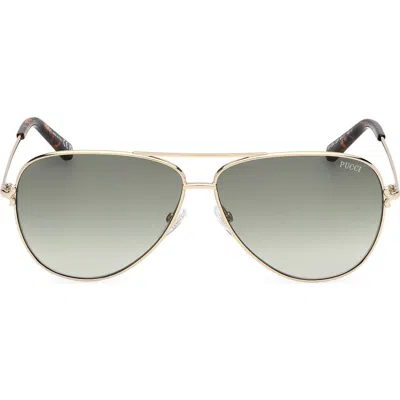 Pucci Emilio  60mm Pilot Sunglasses