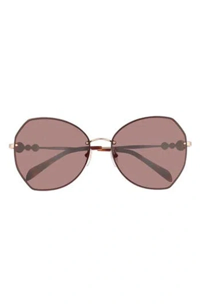 Pucci Emilio  61mm Geometric Sunglasses In Neutral