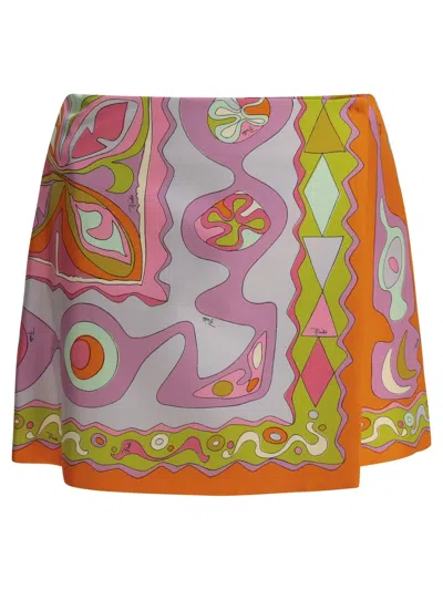 PUCCI EMILIO PUCCI "ANGOLI" WRAP SKIRT