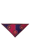 Pucci Triangle Scarf Featuring Bold Pattern In Animal Print