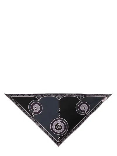 PUCCI EMILIO PUCCI ASTRO PRINT TRIANGLE SCARF