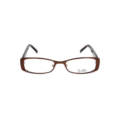 Pucci Emilio  Bicolor Metal Glasses Women's (frames) In Brown