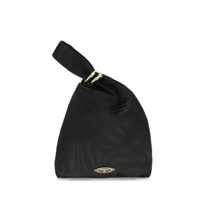 PUCCI EMILIO PUCCI BLACK SILK CLUTCH WOMEN'S BAG