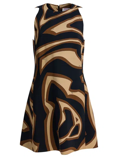 PUCCI EMILIO PUCCI BLACK VISCOSE BLEND DRESS