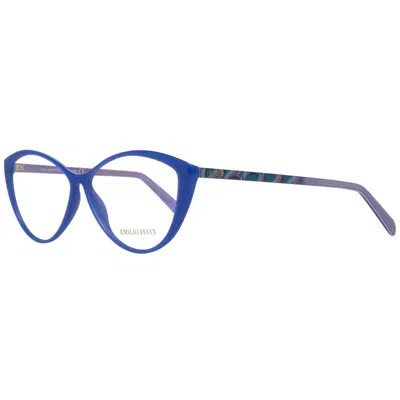 PUCCI EMILIO PUCCI BLUE PLASTIC GLASSES WOMEN'S (FRAMES)