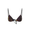 Pucci Triangle Tie-front Bikini Top In Multi