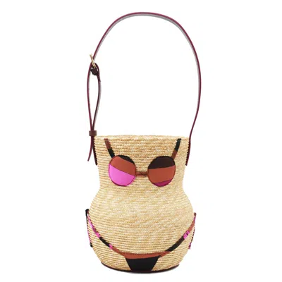 Pucci Bags In Naturale/fuxia/marrone