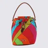 Pucci Small Printed Drawstring Bag In Arancio/fuxia