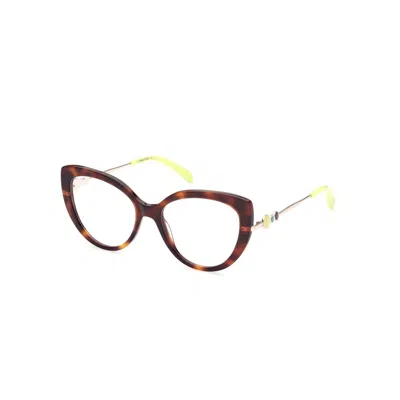 PUCCI EMILIO PUCCI BROWN ACETATE GLASSES WOMEN'S (FRAMES)