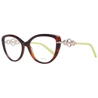 Pucci Emilio  Brown Plastic Glasses Women's (frames)