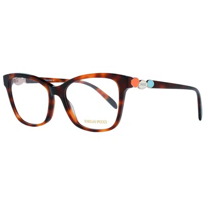 Pucci Emilio  Brown Plastic Glasses Women's (frames)