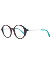Pucci Burgundy Plastic Glasses (frames) In Black