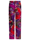 Pucci Emilio  Cargo Pants With Orchidee Print In Multi
