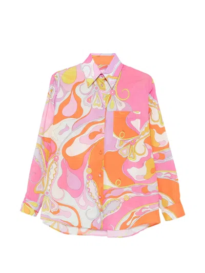 Pucci Emilio  Classic Button-down Shirt In Size S In Multi