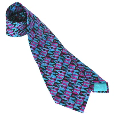 Pre-owned Pucci Emilio  Classic Silk Necktie In Purple