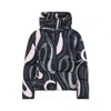 Pucci Hooded Padded Nylon Jacket With Elastic Cuffs In Multi