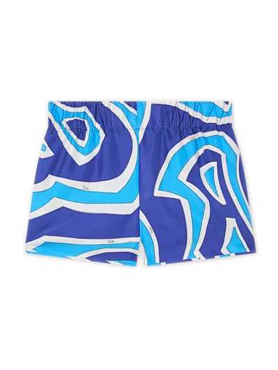 Pucci Emilio  Elegant Waist And Hem Dress With Two Pockets - Size 40 In Blu