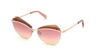 Pucci Emilio  Ep0112 28t Women's Sunglasses Gold Size 59