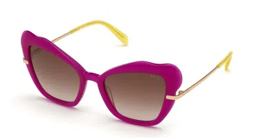 Pucci Emilio  Ep0135 75f Occhiali Da Sole Rosa Per Donna In Pink