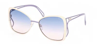 Pucci Emilio  Ep0168 24w Occhiali Da Sole Bianchi Per Donna
