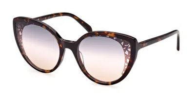 Pucci Emilio  Ep0182 52b Women's Sunglasses Tortoiseshell Size 58 In Brown