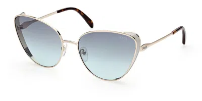 Pucci Emilio  Ep0186 32b Women's Sunglasses Gold Size 61