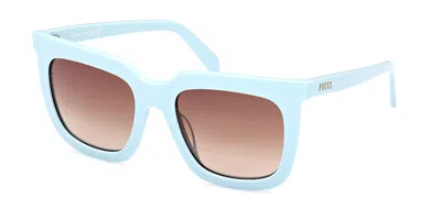 Pucci Emilio  Ep0201 84f Women's Sunglasses Blue Size 54