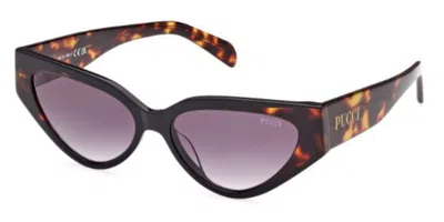 Pucci Emilio  Ep0204 05b Women's Sunglasses Black Size 55