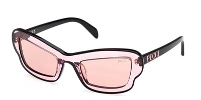 Pucci Emilio  Ep0219 74s Women's Sunglasses Pink Size 52