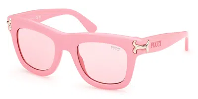 Pucci Emilio  Ep0222 72s Women's Sunglasses Pink Size 50