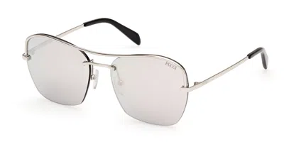 Pucci Emilio  Ep0225 16c Women's Sunglasses Silver Size 56