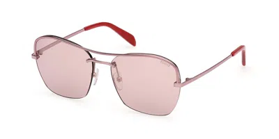 Pucci Emilio  Ep0225 72u Women's Sunglasses Gold Size 56