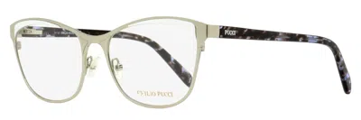 Pucci Emilio  Ep5084 Butterfly Metal Frame Eyeglasses In Palladium