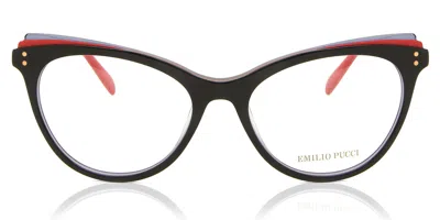 Pucci Emilio  Ep5132 005 Occhiali Da Vista Neri Per Donna (solo Montatura) In Multi