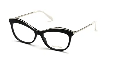 Pucci Emilio  Ep5135 005 Occhiali Da Vista Neri Per Donna (solo Montatura) In Black