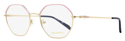 Pucci Emilio  Ep5169 Slim Geometric Eyeglasses In Gold
