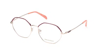 Pucci Emilio  Ep5169 068 Occhiali Da Vista Oro Per Donna (solo Montatura)