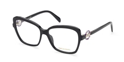 Pucci Emilio  Ep5175 001 Occhiali Da Vista Neri Per Donna (solo Montatura) In Black