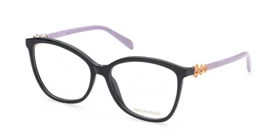 Pucci Emilio  Ep5178 001 Occhiali Da Vista Neri Per Donna (solo Montatura) In Shiny Black