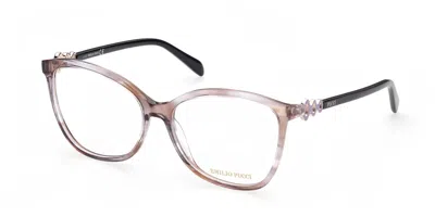 Pucci Emilio  Ep5178 047 Occhiali Da Vista Marroni Per Donna (solo Montatura) In Brown