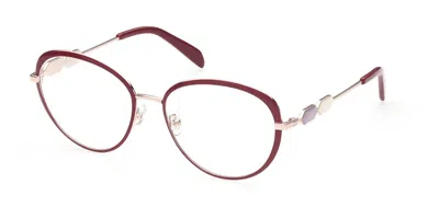 Pucci Emilio  Ep5187 068 Women's Glasses Red Size 54 - Free Lenses - Blue Light Block Available