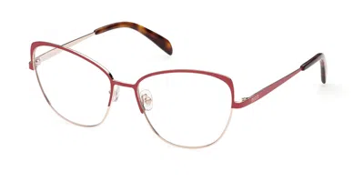 Pucci Emilio  Ep5188 068 Occhiali Da Vista Rossi Per Donna (solo Montatura) In Red