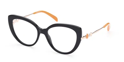 Pucci Emilio  Ep5190 001 Occhiali Da Vista Neri Per Donna (solo Montatura) In Black